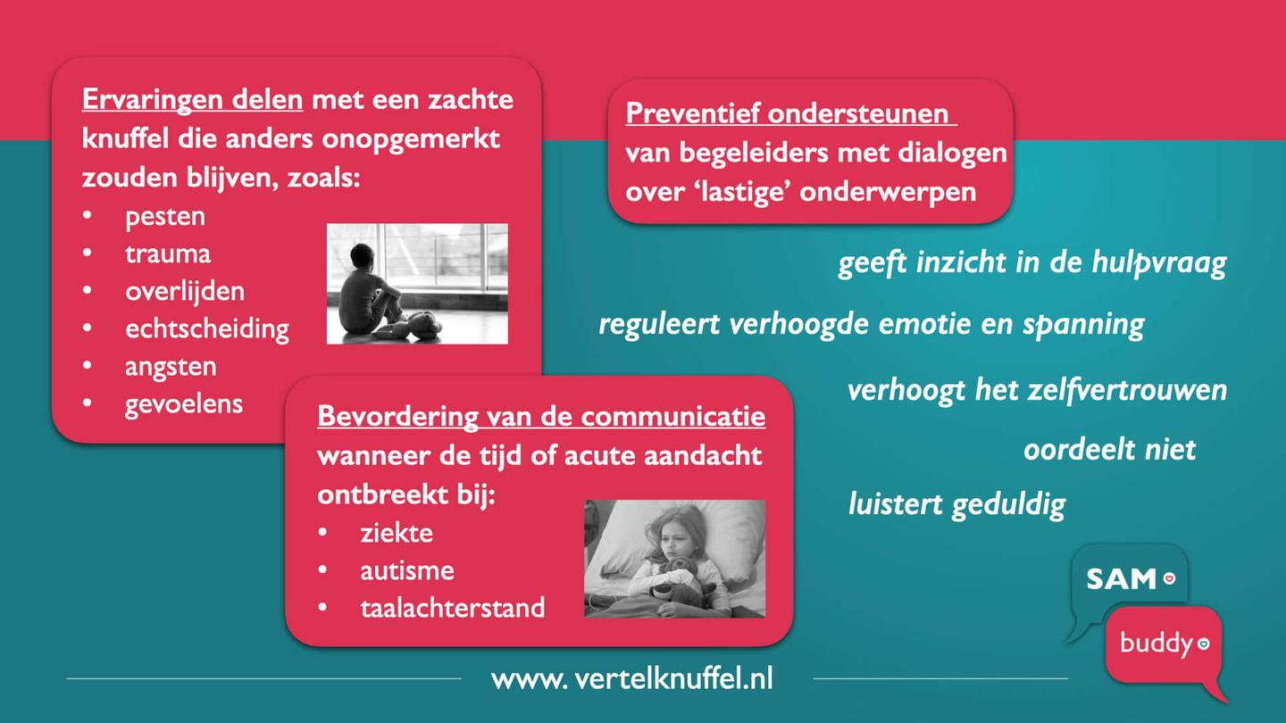 Waarbij helpt de Vertelknuffel